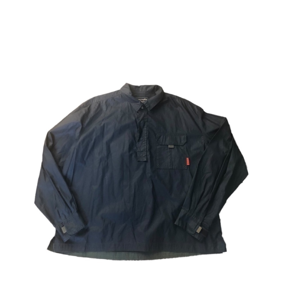 Abercrombie & Fitch Reliable Outdoor Coated Black Wind Shirt Sz. XL  100% Cotton